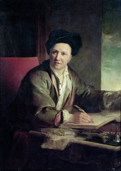 Porträt von Bernard le Bovier de Fontenelle (1657-1757) von Jean Baptiste Greuze